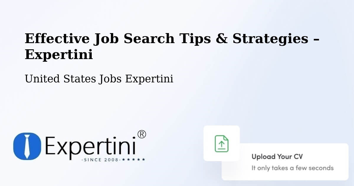 Job Search Tips & Strategies for Job Seekers – Forsyth - Forsyth, United States Jobs Expertini